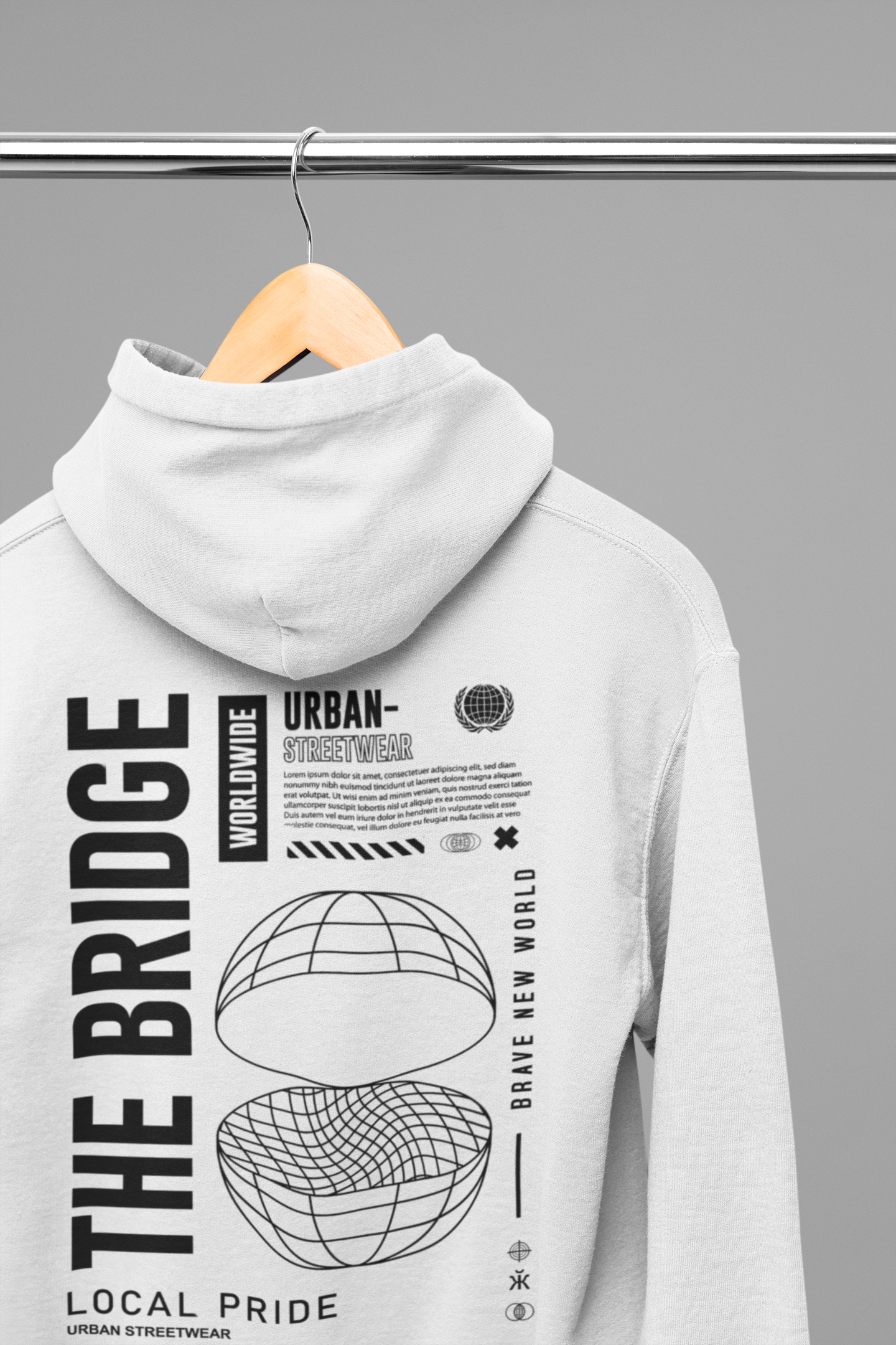 ZATYX MOON RIDER Oversized Heavyweight Hoodie