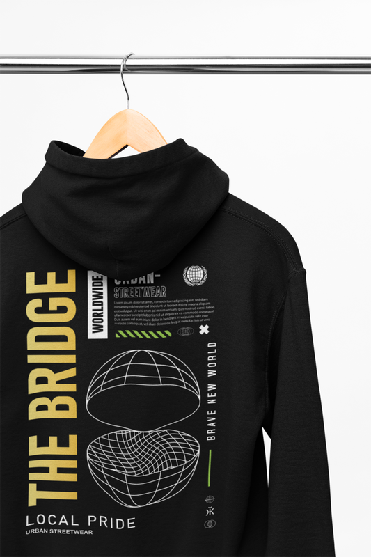 ZATYX THE BRIDGE Oversized Heavyweight Hoodie