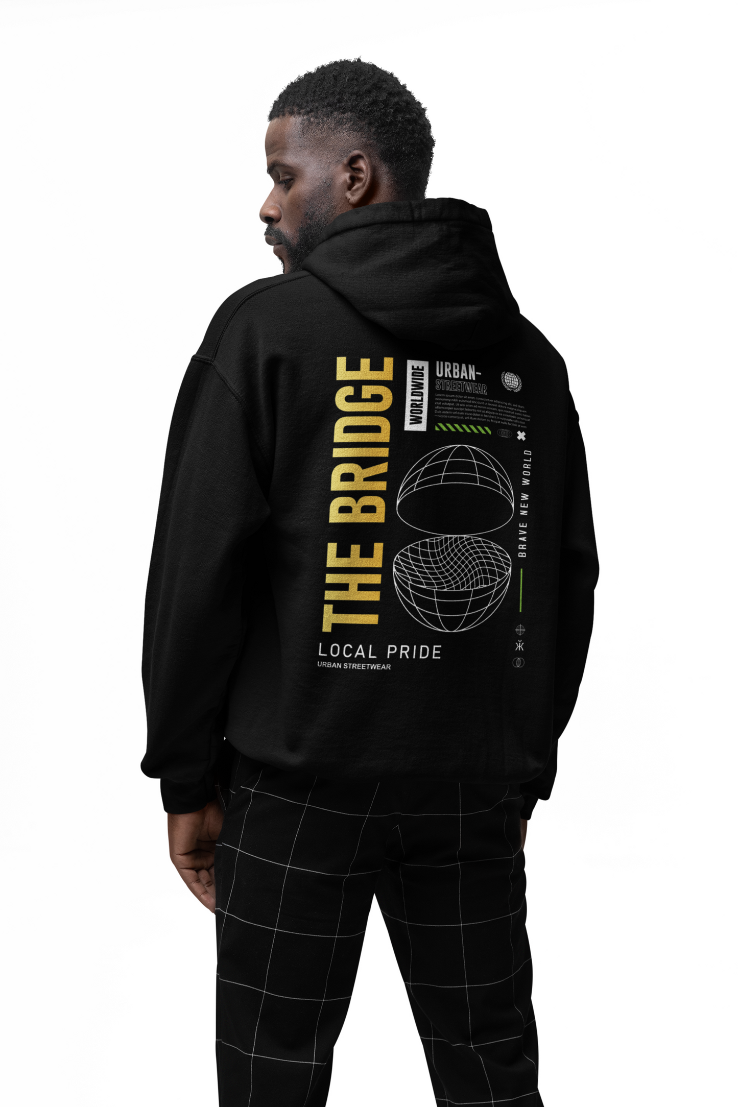 ZATYX THE BRIDGE Oversized Heavyweight Hoodie