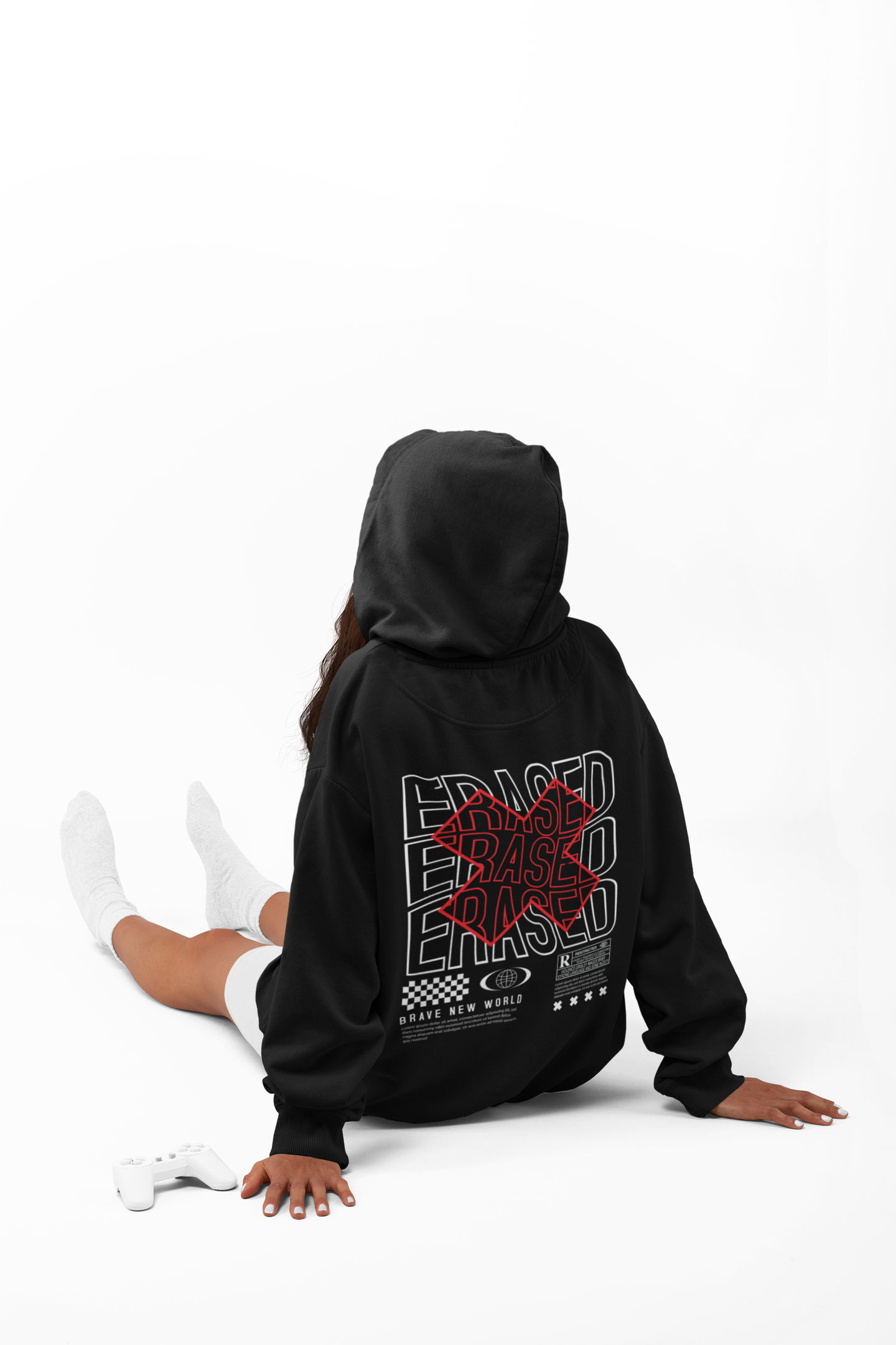 ZATYX ERASED Oversized Heavyweight Hoodie