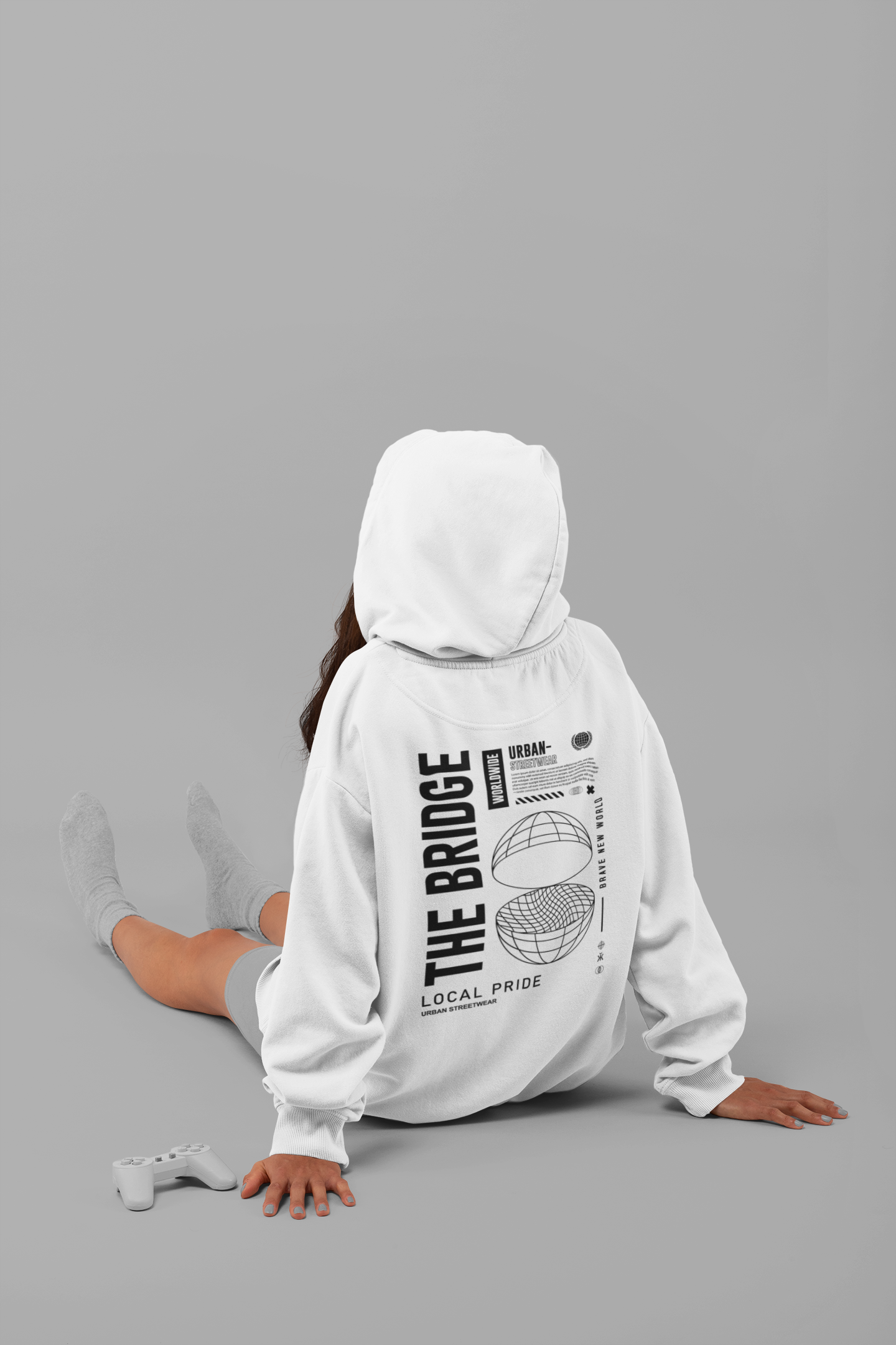 ZATYX MOON RIDER Oversized Heavyweight Hoodie