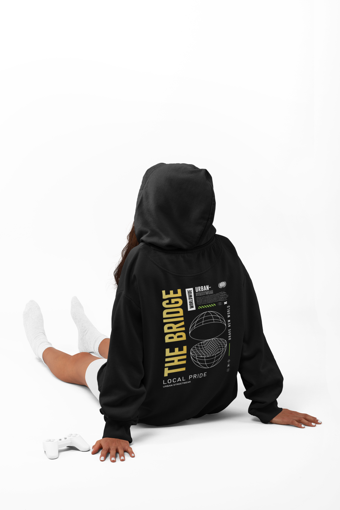 ZATYX THE BRIDGE Oversized Heavyweight Hoodie